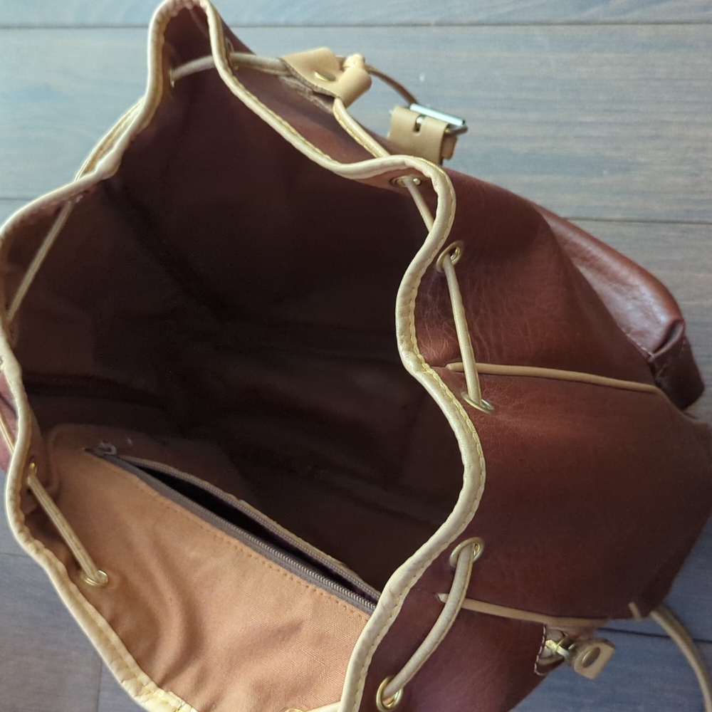 Vintage ACE JAPAN Leather Backpack - Picture 6 of 15
